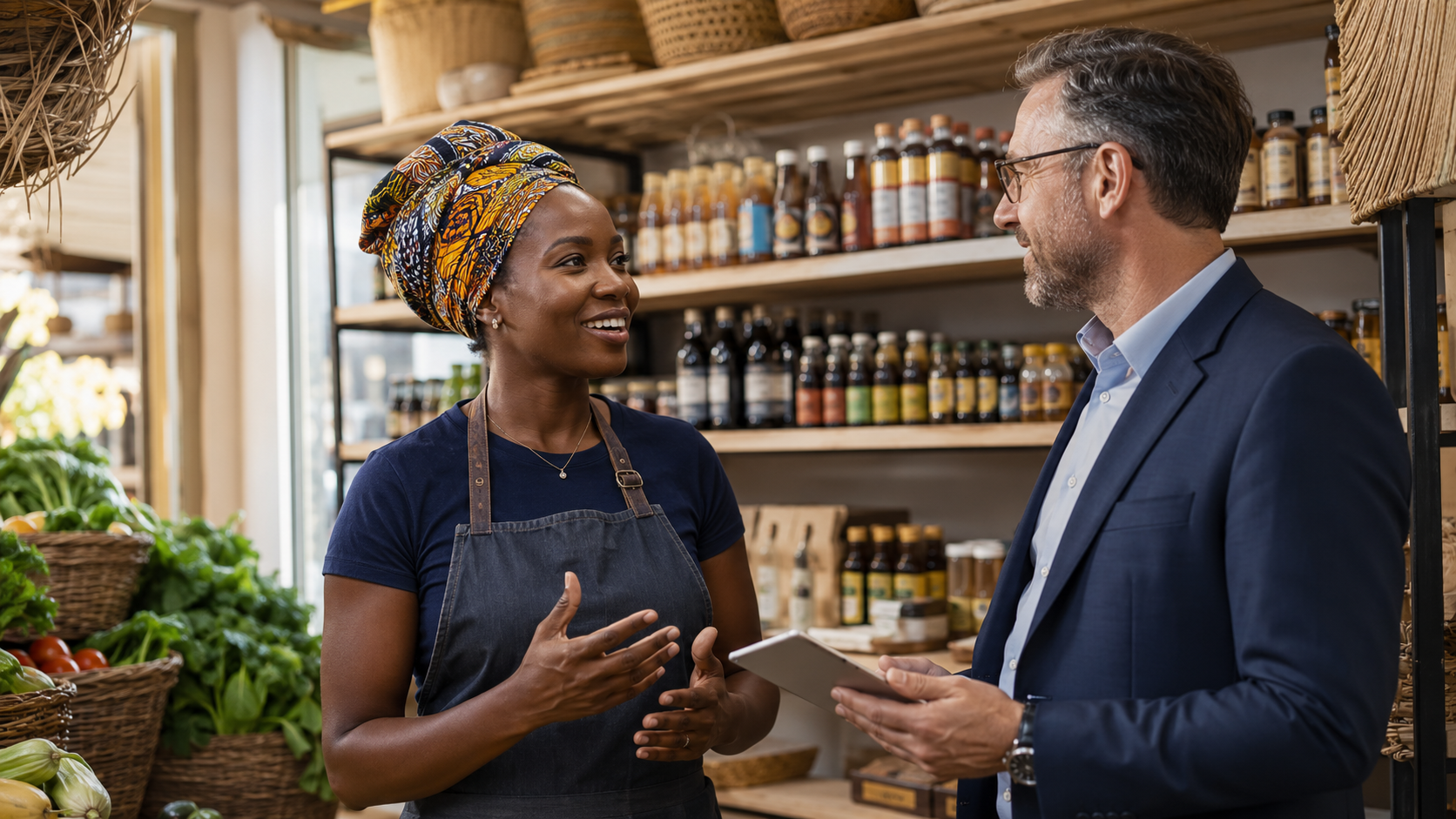 A constructive conversation with a local business owner